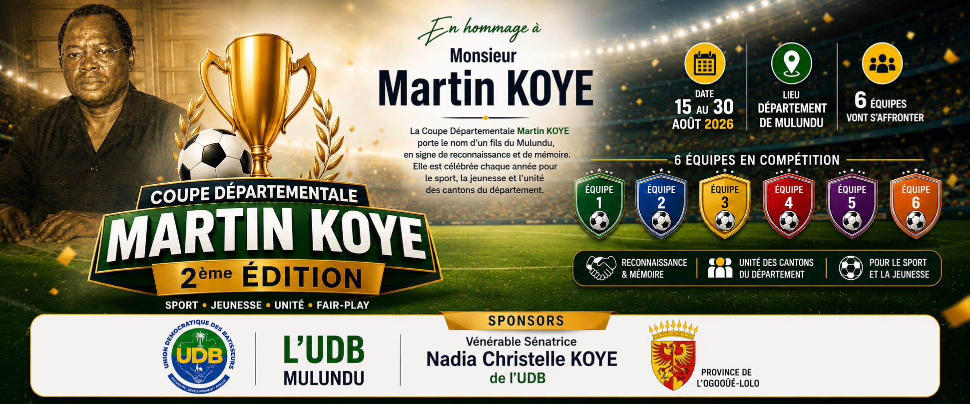 Coupe Départementale Martin KOYE 2026 — 2ème édition